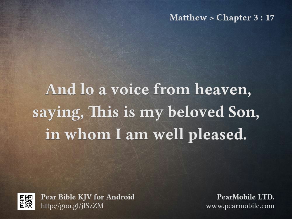Matthew, Chapter 3:17